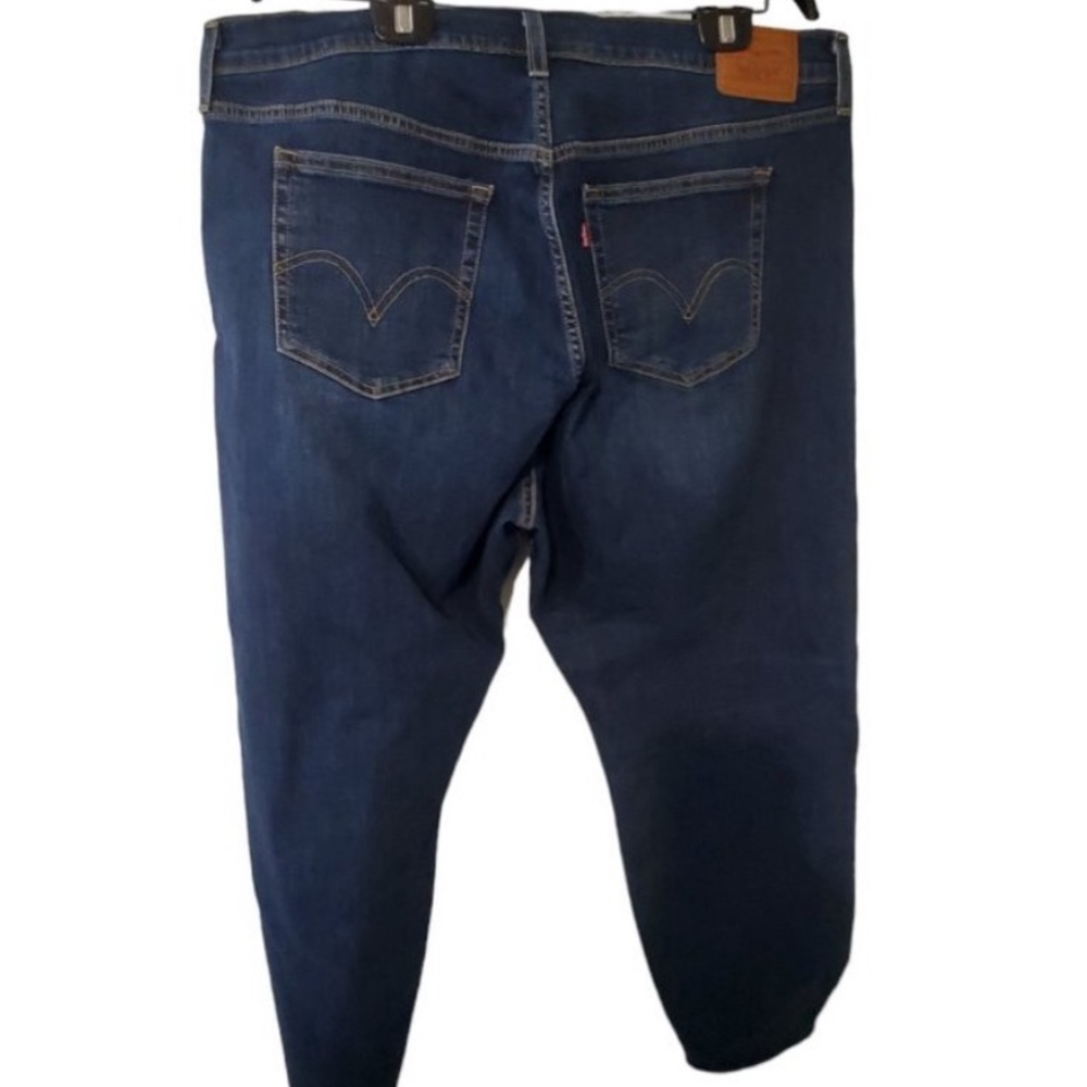 Levi's Wedgie Skinny Dark Blue Jeans PREMIUM Button fly - Picture 2 of 4